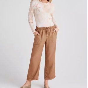 NWT! Splendid Angie Wide Leg Crop Pants - XS- Limited Edition Color - HEN